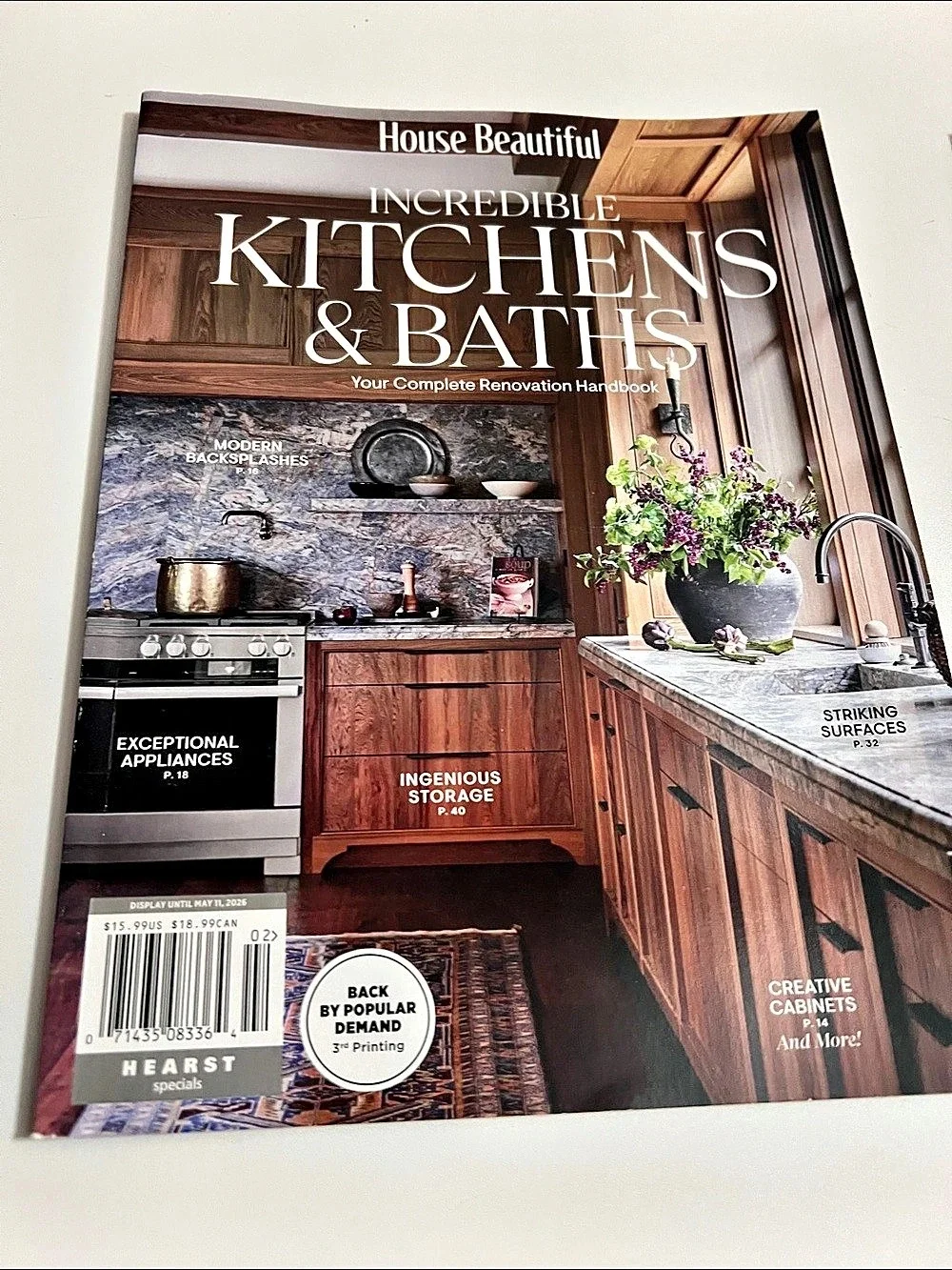 House Beautiful Incredible Kitchens & Baths Special Issues 2 issues 2025 new